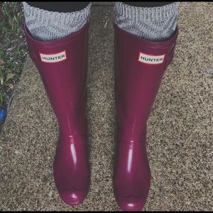 Purple Hunter Boots KIDS size 4 (women’s 5)